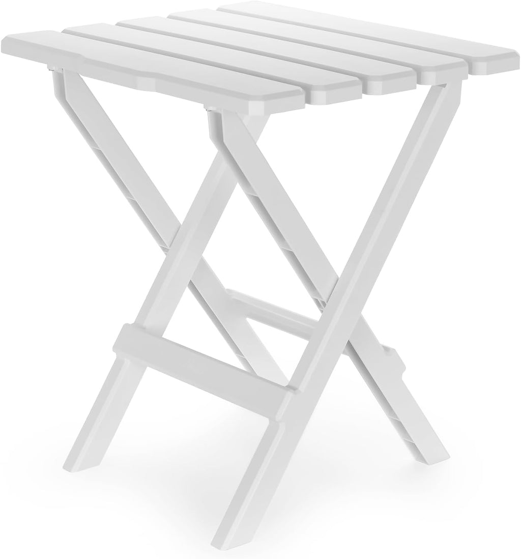 White Folding Adirondack Style Outdoor Plastic Table