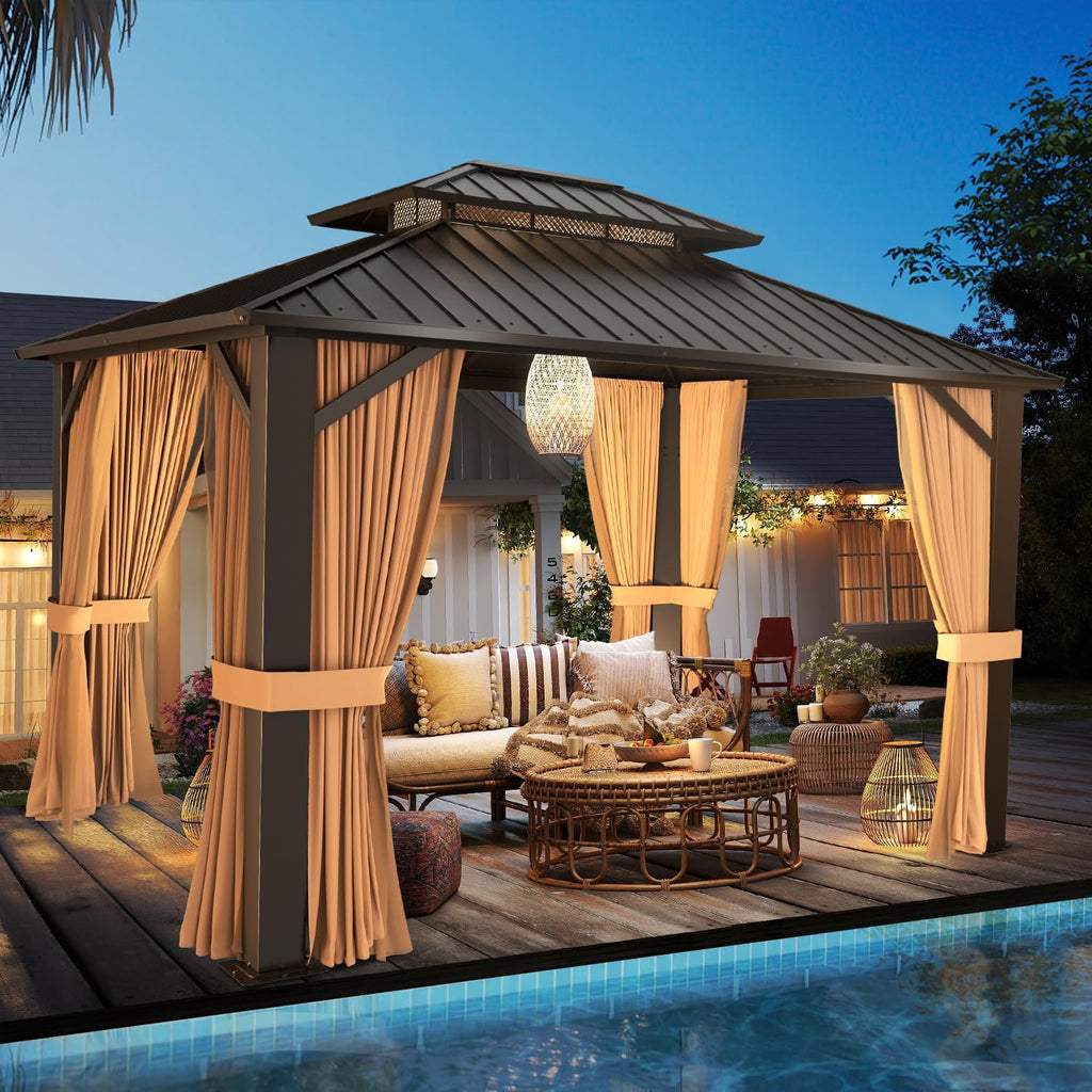 10'x12' Hardtop Outdoor Gazebo