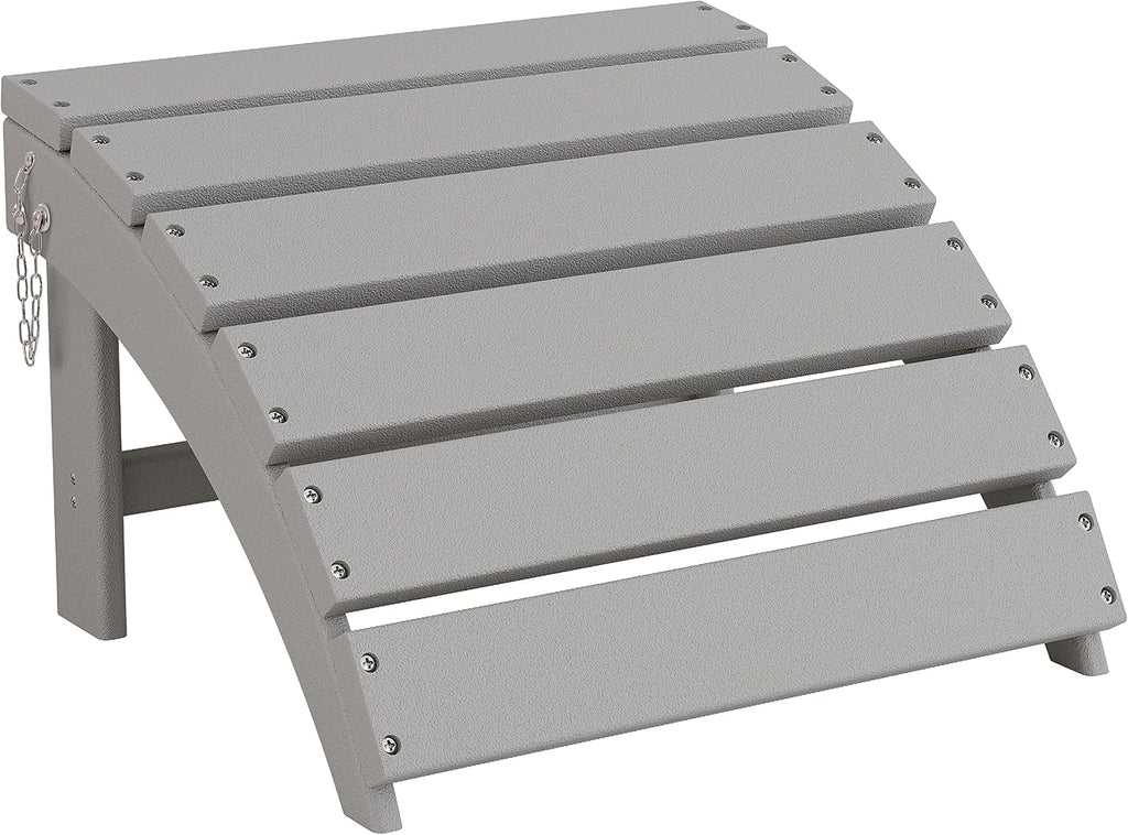 HDPE Folding Adirondack Outdoor Ottoman Footrest