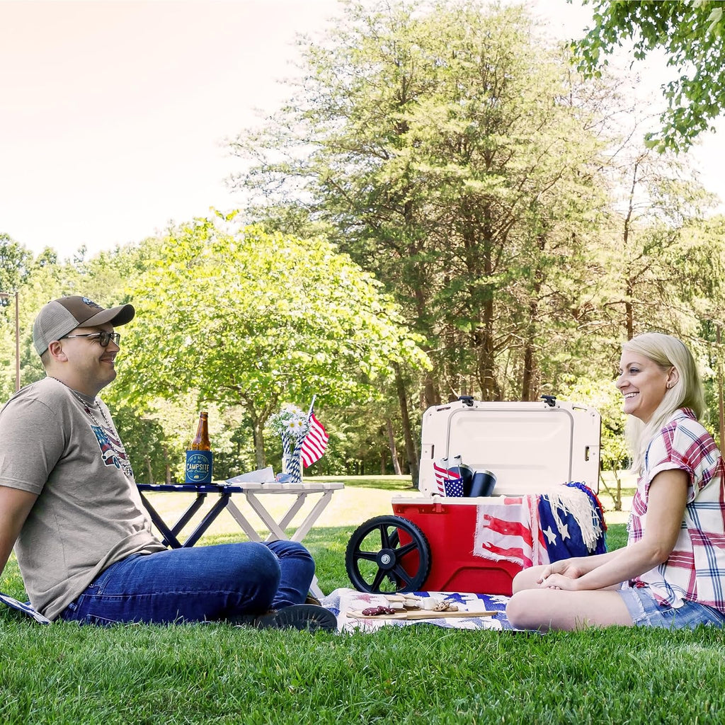 White Folding Adirondack Style Outdoor Plastic Table
